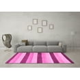 thumbnail image 3 of Ahgly Company Indoor Square Solid Pink Modern Area Rugs, 7' Square, 3 of 4