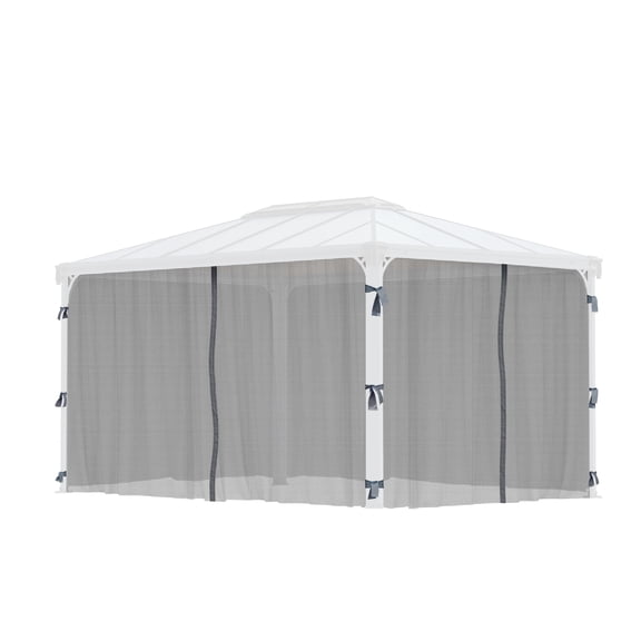 Palram - Canopia Martinique 4300 10' x 14' Gazebo Netting Set - 4 Piece