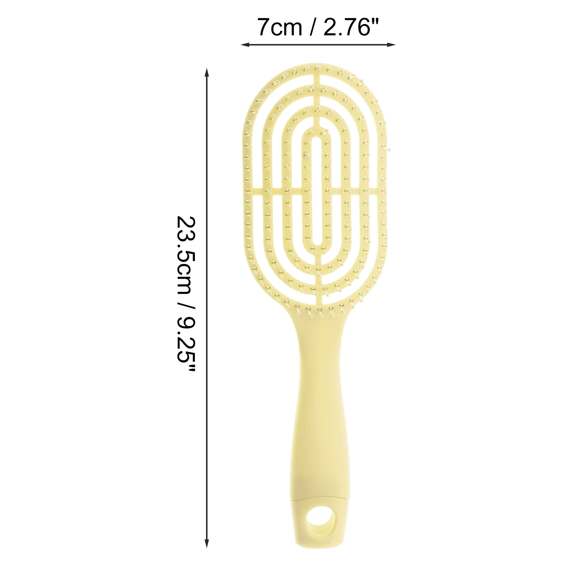 Unique Bargains 1 Pc Durable Anti-static Ribs Comb Yellow