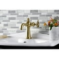 thumbnail image 3 of Kingston Brass KS3547CG Fuller One-Handle Single-Hole Bathroom Faucet with Push Pop-Up Drain, Brushed Brass, 3 of 7