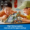 thumbnail image 4 of LEGO City No Limits: Race Car Ramp Track Toy - Building Toy for Kids, Boys and Girls, Ages 6+ - Soap Box Car Ramp for Racing with 2 Cars, 4 Minifigures, and Buildable Ramp - Gift Idea - 60460, 4 of 8