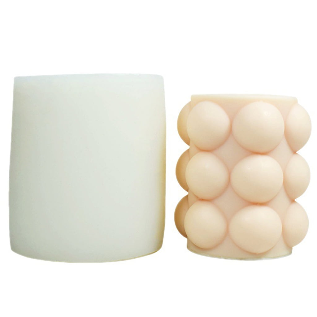 Geemin Cylinder Candle Molds Silicone Mold for Candle Making Decorations Candle Moulds