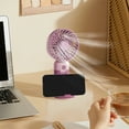 thumbnail image 4 of Mini Fans Three Speed Handheld USB Small Fan Portable Charging Fan Desktop Fan Base Can Be Used As A Mobile Phone Support, 4 of 6