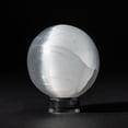 thumbnail image 3 of Genuine Natural Cats Eye Selenite Sphere - Small (2.5'', 258.6 grams), 3 of 3