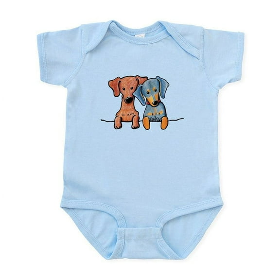 CafePress - Pocket Doxie Duo Infant Bodysuit - Baby Light Bodysuit, Size Newborn - 24 Months