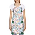 thumbnail image 2 of Zufioo Back To School Print Tie-up Apron, Unisex Kitchen Apron - Oil-proof, Stain-proof and Waterproof, Suitable for Restaurants and Service Industries-One Size, 2 of 9