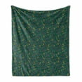 thumbnail image 1 of Flower Soft Flannel Fleece Throw Blanket, Floral Branches Herbs Poppy Growth Summer Season Meadow Vintage Style, Cozy Plush for Indoor and Outdoor Use, 50" x 60", Multicolor, by Ambesonne, 1 of 6