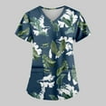 thumbnail image 1 of EGNMCR Sarraus pour Femmes Mode de la Saint-Patrick Col en V Décontracté Manches Courtes Imprimé Poches Hauts Blouse Cadeaux pour Femmes, 1 of 5