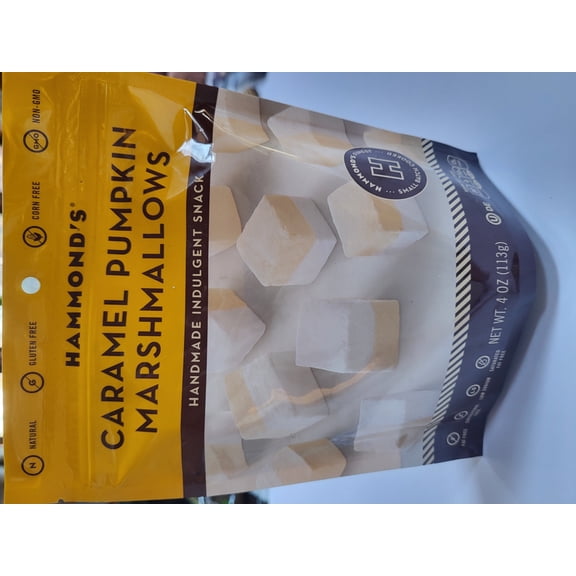 Hammond's Caramel Pumpkin Marshmallows; 4 oz. natural, gluten free