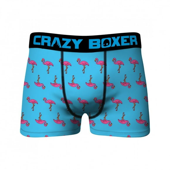 Crazy Boxeur Mini Flamants Roses Partout Boxeurs pour Hommes-Xxlarge (44-46)