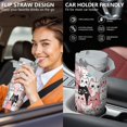 thumbnail image 6 of 1pc Cat 30oz Tumbler with Straw & Handle - Insulated Stainless Steel Cup | Holiday Gift for Man Women (Christmas, Valentine's, Birthday), 6 of 7