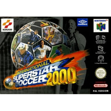 International Superstar Soccer 2000 N64 Game,US Version