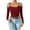 Red, variant on Off the Shoulder Tops for Women Sexy Chain Straps Long Sleeve Tight Blouse One Line Neck Slin Fit Bottoming Shirt Top