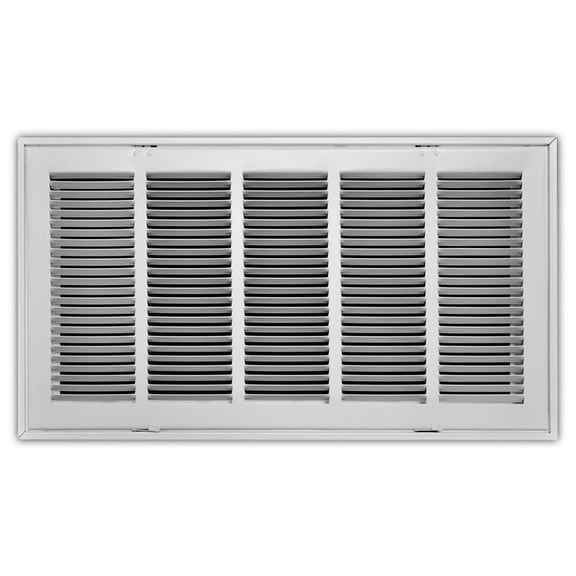 24 in. x 12 in. Steel Return Air Filter Grille in White