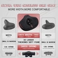 thumbnail image 3 of BUCKLOS Noseless Bike Seat for Comfort Men&Women Extra Wide Bicycle Seat Cushion Oversized Comfortabele Foam Padded Bike Saddle for Peloton Exercise Bike Ebike Cruiser Bikes, 3 of 7