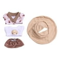 thumbnail image 1 of Camiseta para muñeca, abrigo y pantalones cortos, disfraz, juego de rol, ropa hecha a mano, ropa para muñecas de 15cm, muñecos bebés, regalos para niñ con sombrero, 1 of 8
