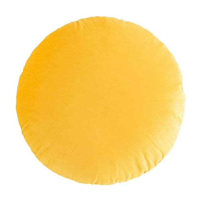 45cm Luxury Velvet Round Pillow Cover with Hidden Zipper - Decorative Cushion Case for Sofa/Bed, Machine Washable Home Decor