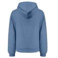 thumbnail image 5 of Plain Hoodies for Women 2025 Fall Winter Long Sleeve Basic Hooded Sweatshirt with Pockets Pullover Tops, 5 of 6