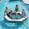 thumbnail image 1 of 8.5FT Inflatable Floating Water Hammock Island with Mesh Center, 800LBS Capacity Lake Pool Platform, 1 of 5