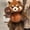 Run, Little Raccoon, variant on Creative Adorable Running Highland Cow Plush Toy, Soft Standing Doll With Hilarious Sprint Posture, Soft Stuffed Animal Toy for Comfort, Cute Adorable Plush Toy Gift for All Ages