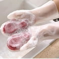 thumbnail image 3 of PRETXORVE 1Pair Dishwashing Cleaning Gloves Glove Household Kitchen Clean Tool 2pc, 3 of 4