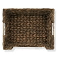 thumbnail image 6 of Casafield (Set of 2) Water Hyacinth Pantry Baskets with Handles and Chalkboard Labels - Espresso, Wide Woven Storage Baskets for Kitchen Shelves, 6 of 7