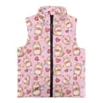 thumbnail image 5 of Binienty Valentines Day Vest for Girls Capybara Heart Print Full Zip Fleece Jacket Vests Sleeveless Warm Plush Fuzzy Fluffy Vest Coat Big Girls Casual Fall Winter Outfits, 5 of 7