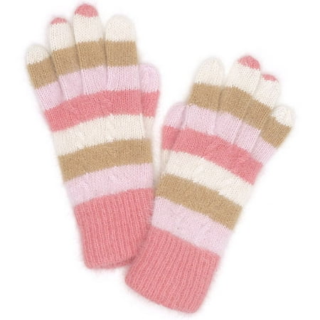George - Angora Stripe Gloves