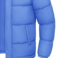 thumbnail image 4 of Men's Down Jacket Zip Up Winter Warm Thicken Puffer Coats Casual Long Sleeve Water Resistant Windproof Insulated Tops (2XL, Light Blue), 4 of 5