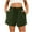 01 Army Green, variant on Summer Summer Shorts for Women 2025 Trendy Solid Color Wide Leg Shorts Elastic High Waisted Shorts Drawstring Shorts with Pockets
