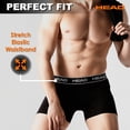 thumbnail image 4 of HEAD Men's Breathable Polyester Boxer Brief, Multicolor (6 Pack), 4 of 7
