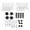 White, variant on M Buder Adjustable Featherboard for Table Saws, Router Tables & Band Saws - Heavy Duty Woodworking Safety Device Stackable Board with 28pcs Hardware (Wheat, 6.6 inches / 16.8 cm)