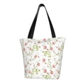 thumbnail image 1 of Fotbe Roses Flowers Bolsa de Playa con Estampado, Bolsa de Hombro, Bolsa de Mano Espaciosa, Bolsa de Viaje Ligera, Bolsa de Compras Versátil, 1 of 6