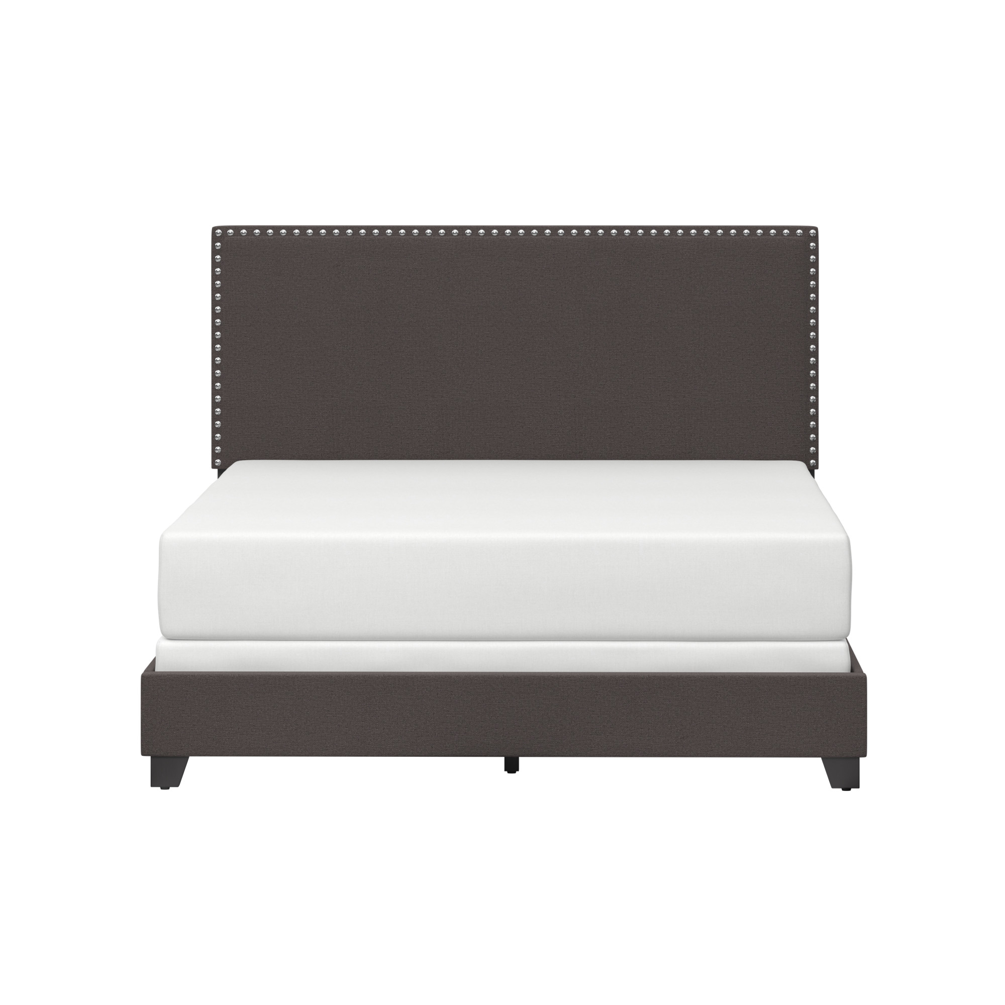 Hillsdale Willow Nailhead Full Bed, Charcoal photo 2