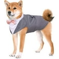 thumbnail image 7 of HQREA Large Medium Dog Tuxedo Suit Formal Pet Wedding Party Suit Puppy Prince Shirt with Bow Tie, 7 of 7