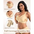 thumbnail image 3 of Jelly Bra for Women Supportive Wireless Deep V Push Up Full Coverage No Underwire Seamless Plus Size for Women with 360掳 Jelly Strip Support Comfort Daily Bra, 3 of 6