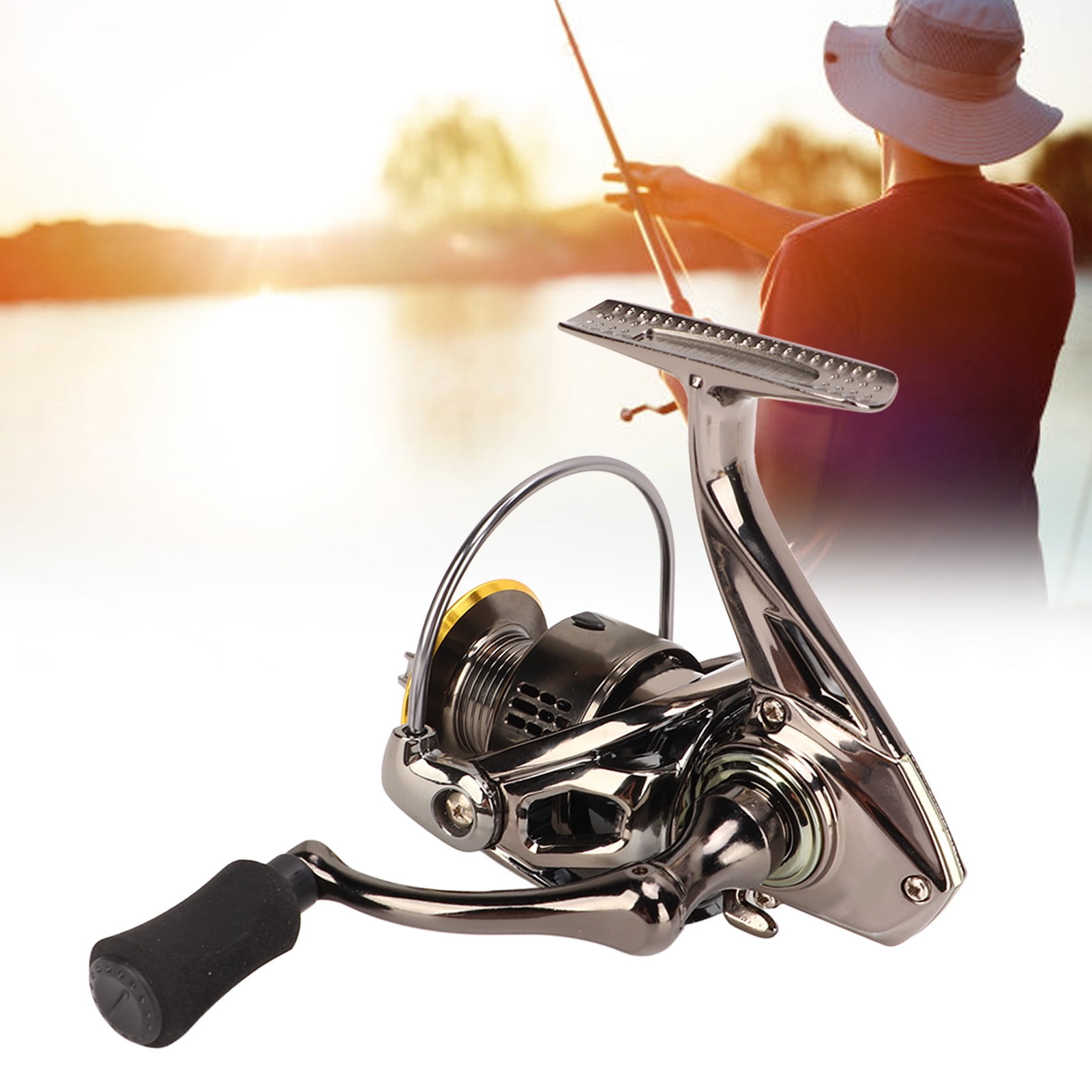 NFTIGB EVO1000 Metal Spinning Reel with CNC Handle for Outdoor Fishing Enthusiasts, Ambidextrous Design, Lightweight 9.1 oz / 258g, Smooth Casting and Retrieving Performance for Freshwater Saltwater