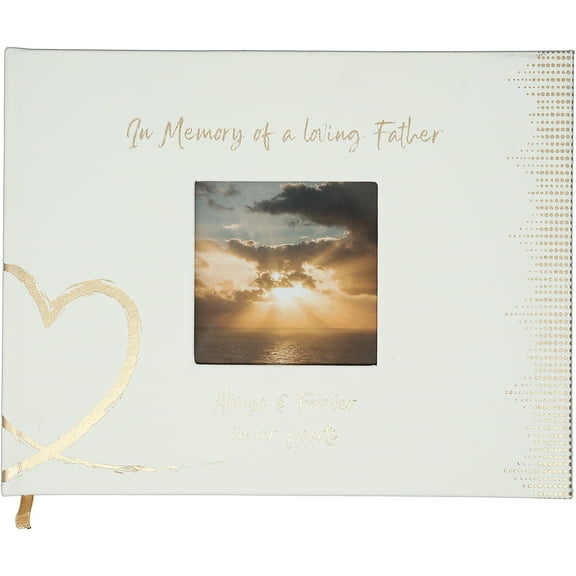 Pavilion Gift Company - Father - 9" x 7" Memorial Guest Book