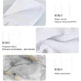 thumbnail image 5 of GZHJMY Kitchen Hand Towel Black White Marble Gold Foil Hanging Tie Towels 2 Pieces Fast Dry Absorbent Soft Touch Hanging Kitchen Towels Used for Home Kitchen Bathroom Decoration, 5 of 7