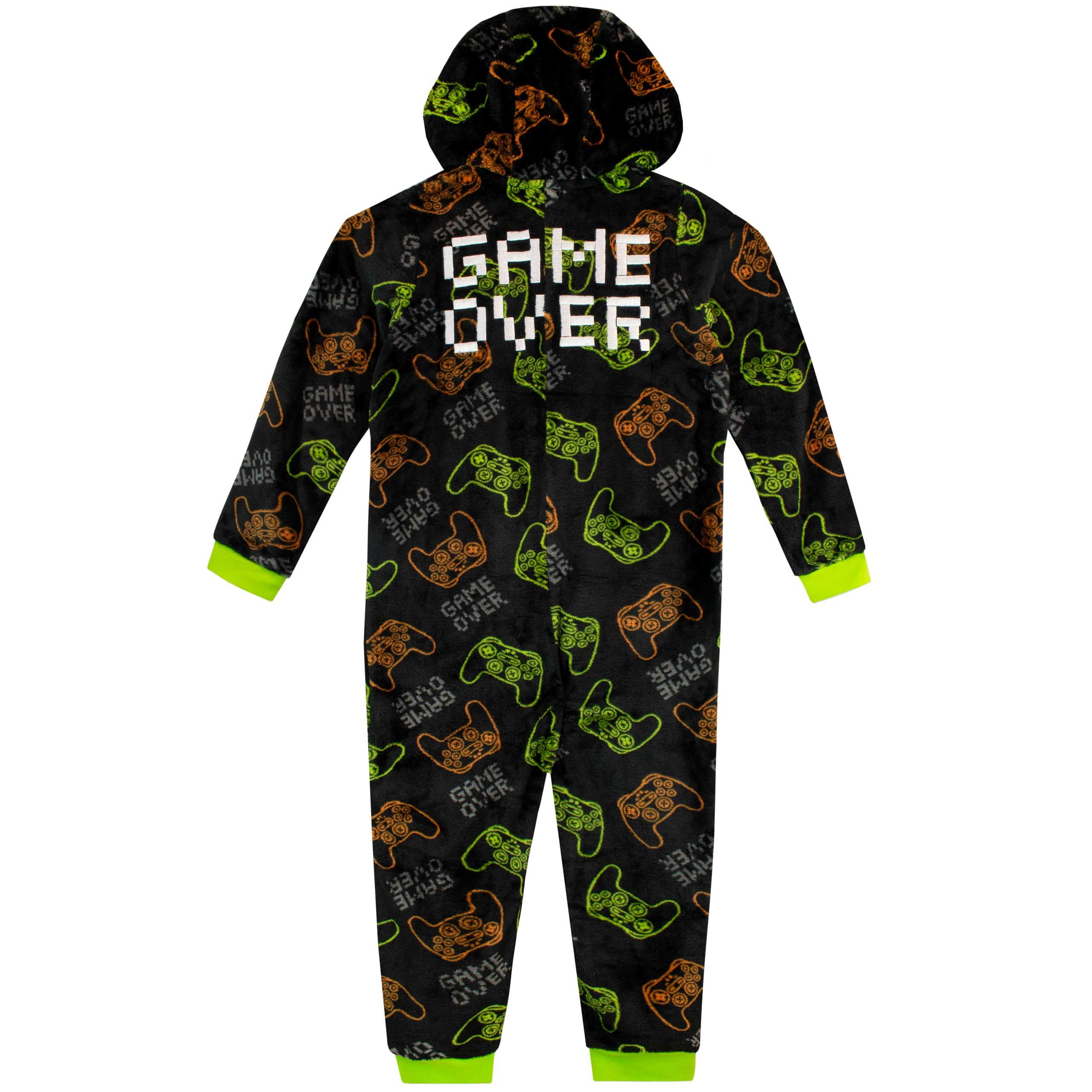 Harry Bear Boys Gaming Controller Long Sleeve Onesie Sizes 6-14