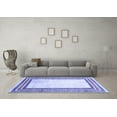 thumbnail image 3 of Ahgly Company Indoor Rectangle Abstract Blue Modern Area Rugs, 4' x 6', 3 of 4