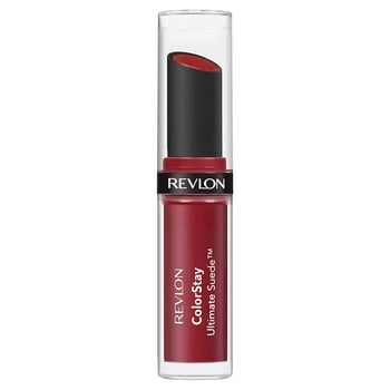 Revlon ColorStay Ultimate Suede Lipstick, Longwear Soft, Ultra-Hydrating High-Impact Lip Color, Formulated with  E, 002 Ingenue, 0.048 oz