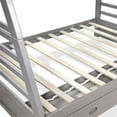thumbnail image 6 of Furniture of America Tomi Wood Twin over Full Storage Bunk Bed in Gray, 6 of 6