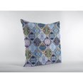 thumbnail image 2 of Blue and Silver Coral Reef Decorative Throw Pillow, 2 of 5