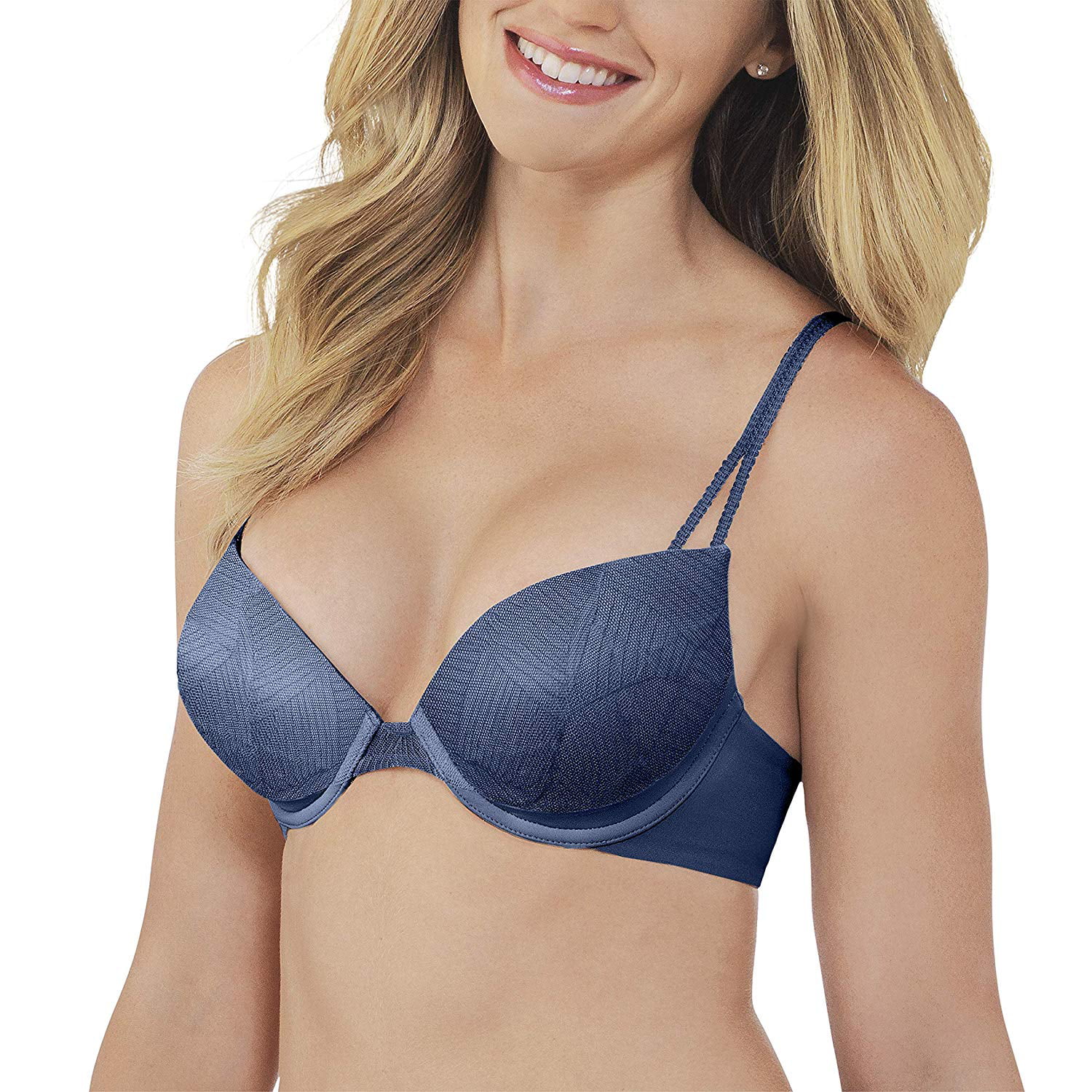 Lily of France Womens Extreme Ego Boost Tailored Push-Up Bra, 34B, Nature  Times 