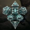 thumbnail image 6 of MACTANO Metal DND Dice Set Dungeons and Dragons Dice Set MTG RPG Board Game Toy-Grim Reaper Blue, 6 of 7