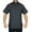 Dark Gray, variant on Men's 100% Polyester Short Sleeve 4 Hidden Pocket Zipper Uniform Shirt(Medium) NAVY BLUE Short Sleeve