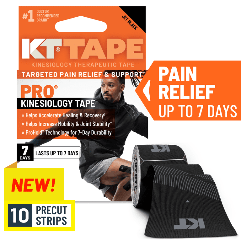 KT Tape Pro Ultra-Breathable Synthetic Kinesiology Tape, Black photo 2