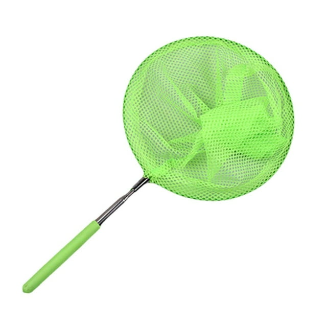 EZLIFE Red de pesca telescópica extensible para niños, atrapamoscas para estanques marinos, mariposas, Q0W9