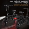 thumbnail image 6 of BroPath Electric Bike for Adults, Ebike, Electric Bicycle with 576WH Removable Battery,14" Folding Ebike, 20MPH,20+ Miles(MAX),500W High Motor,Multi-Shock Absorption,Commuting Mini E Bikes,UL2849, 6 of 11